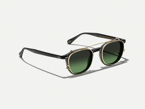 #color_forest wood | The ARTHUR CLIP  in Gold with Forest Wood Tinted Lenses 