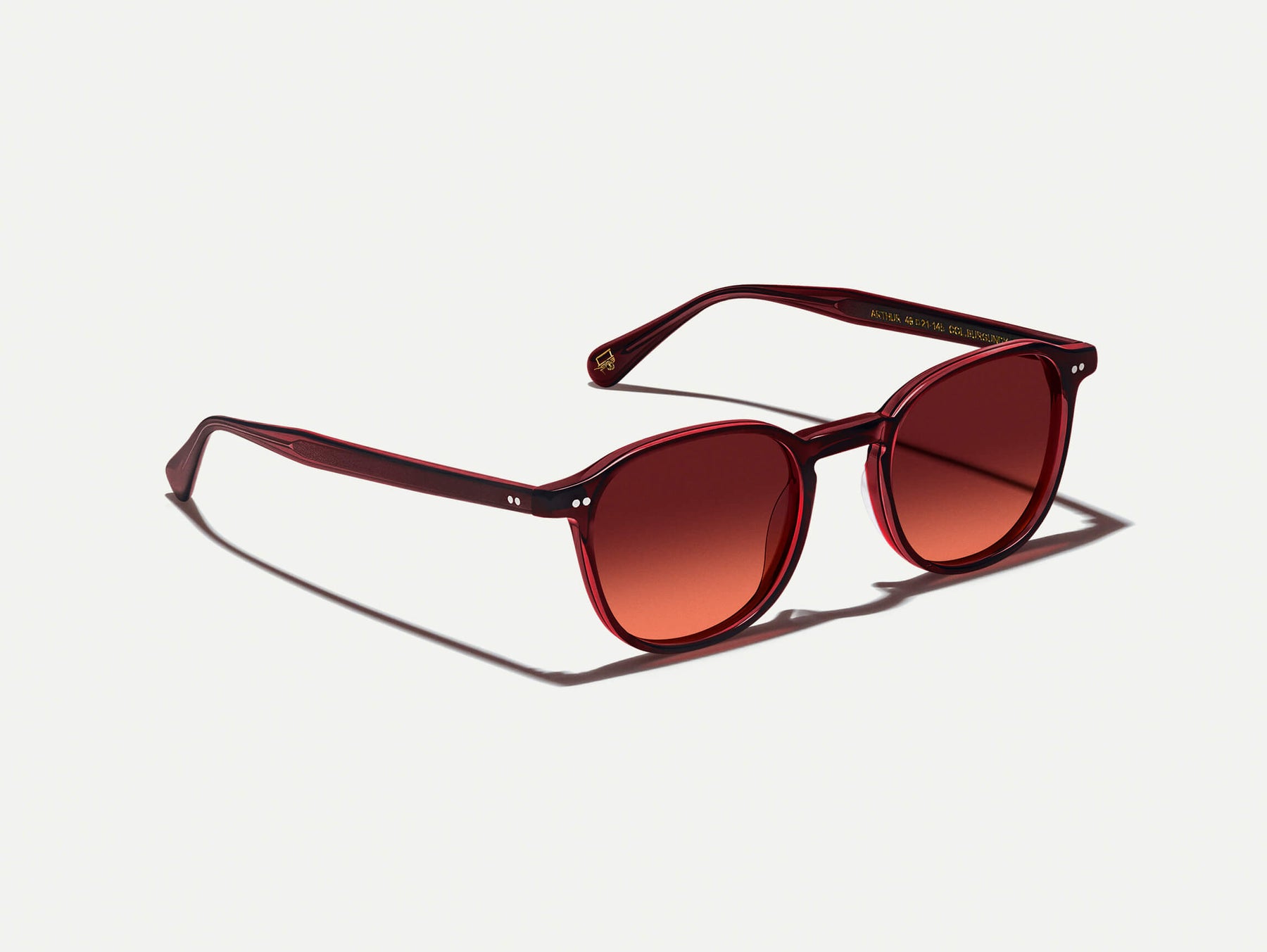 The ARTHUR in Burgundy with Cabernet Tinted Lenses