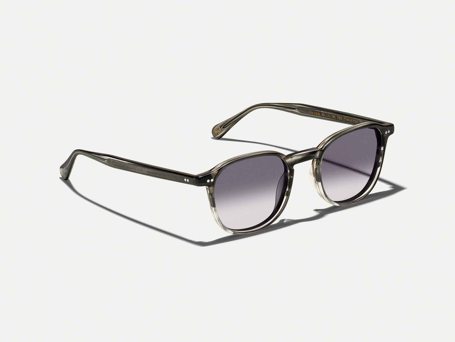 The ARTHUR SUN in Charcoal with American Grey Fade Tinted Lenses