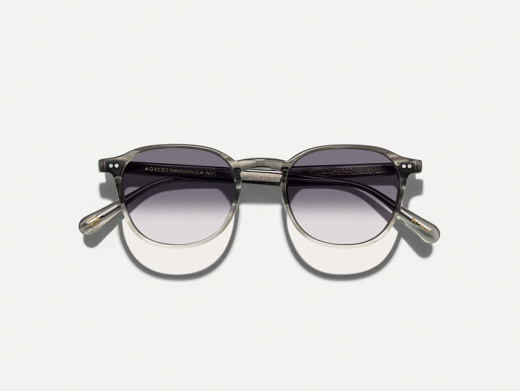 The ARTHUR SUN in Charcoal with American Grey Fade Tinted Lenses