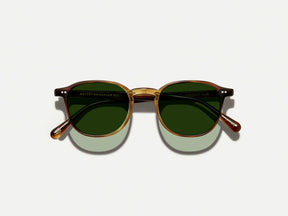 #color_tobacco | The ARTHUR SUN in Tobacco with Ever Green Tinted Lenses