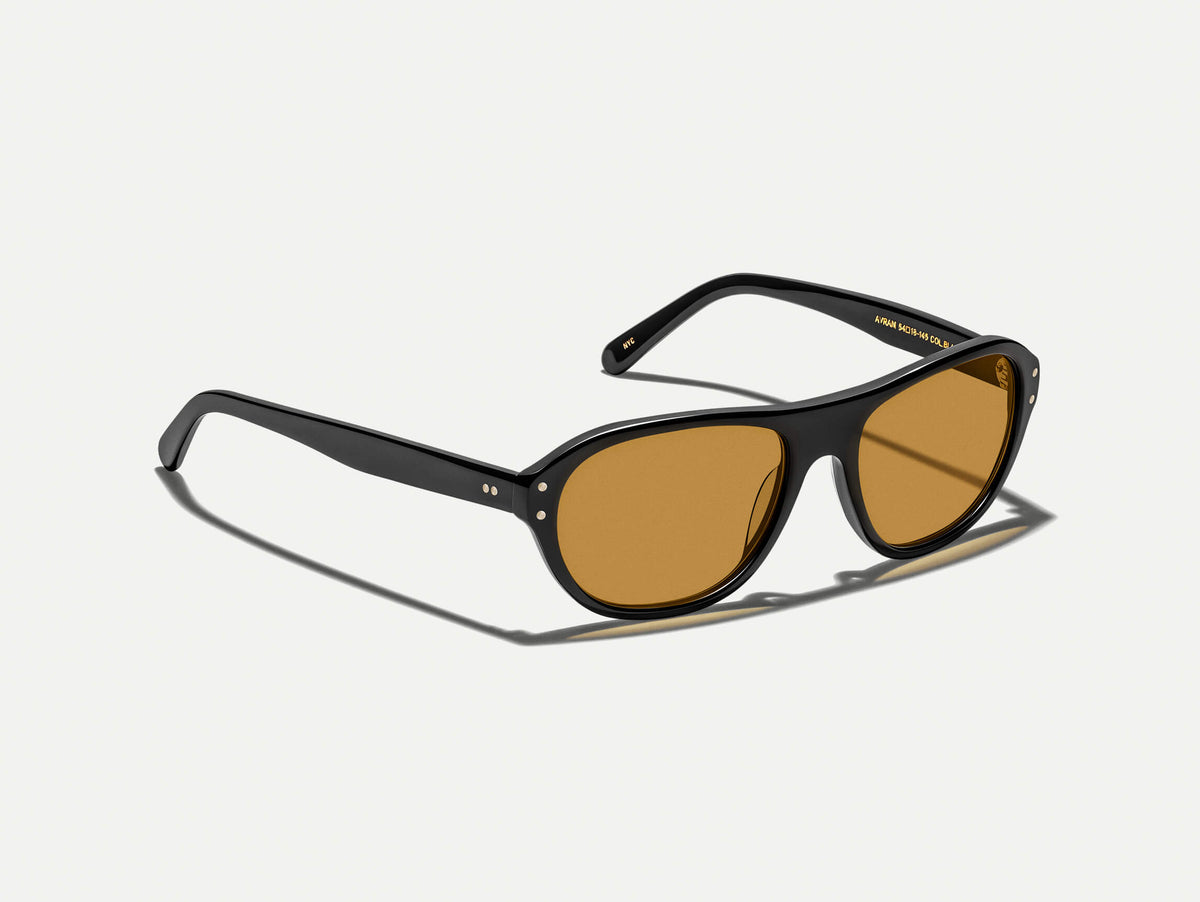 The AVRAM in Black with Amber Custom Made Tints™