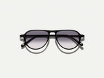 The BISHEART SUN in Black with American Grey Fade Tinted Lenses
