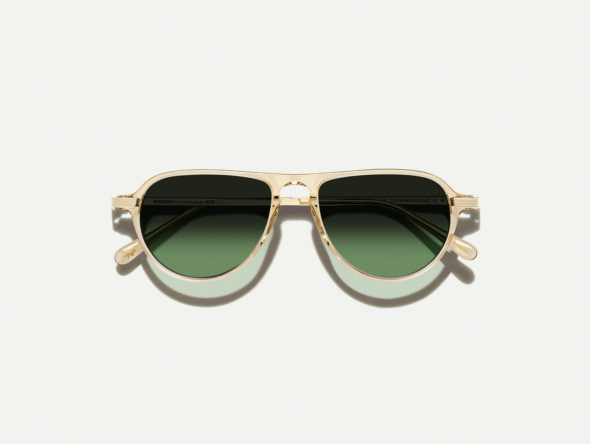 The BISHEART SUN in Cinnamon with Forest Wood Tinted Lenses