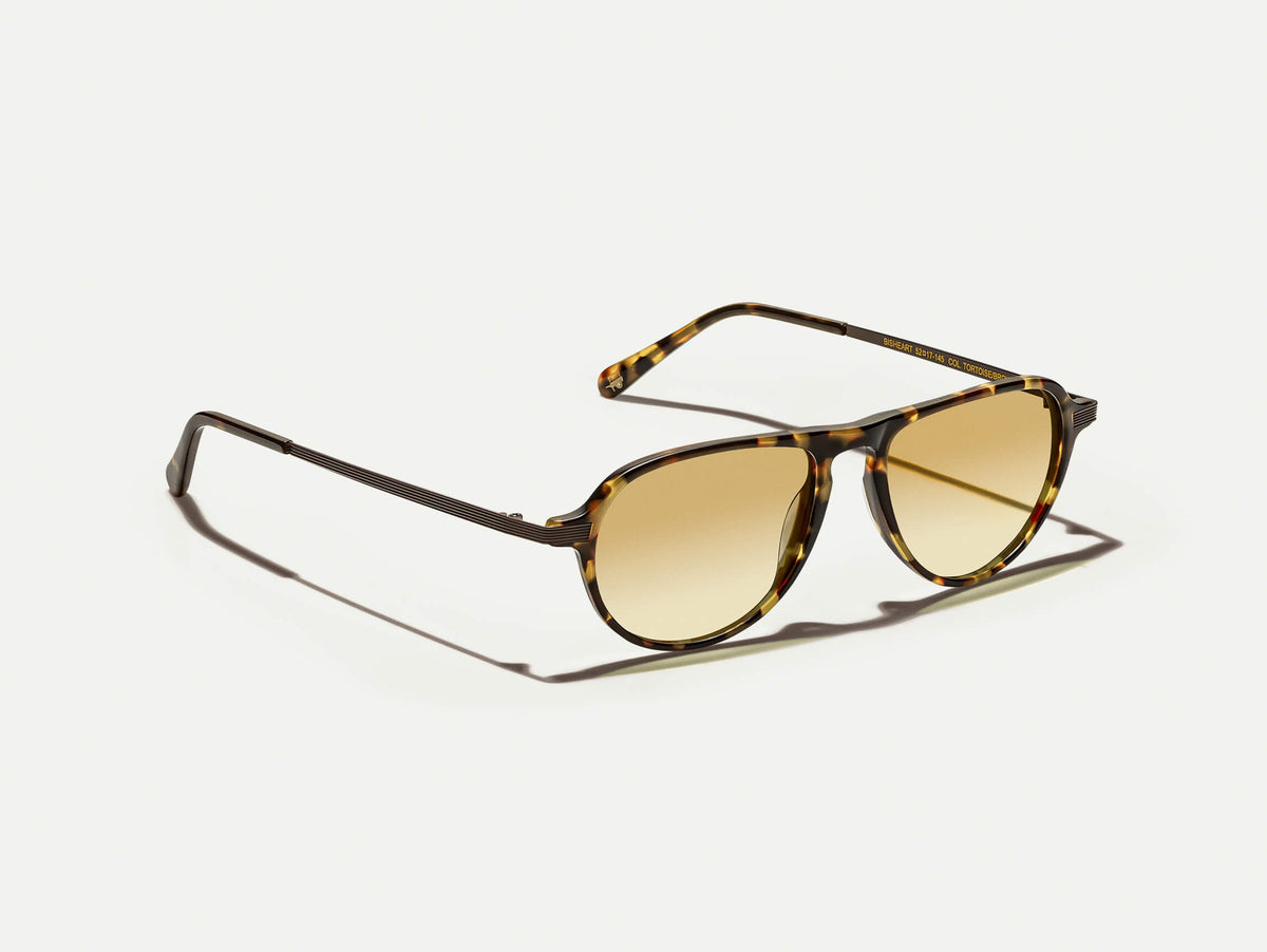 The BISHEART SUN in Tortoise/Brown with Chestnut Fade Tinted Lenses