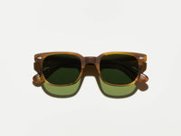 #color_matte dark blonde | The BOYCHIK SUN in Matte Dark Blonde with Calibar Green Glass Lenses