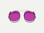 The CLIPTOSH in Matte Black with Purple Nurple Tinted Lenses