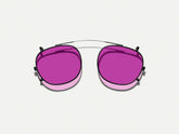 #color_purple nurple | The CLIPTOSH in Matte Black with Purple Nurple Tinted Lenses 