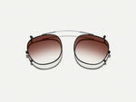 The CLIPTOSH in Matte Black with Root Beer Fade Tinted Lenses