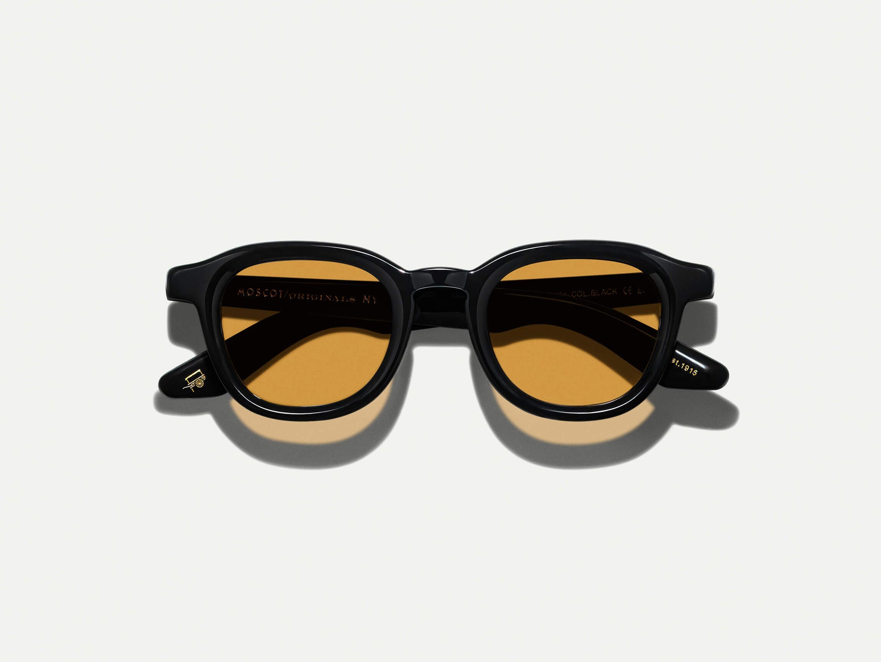 The DAHVEN Black with Amber Tinted Lenses
