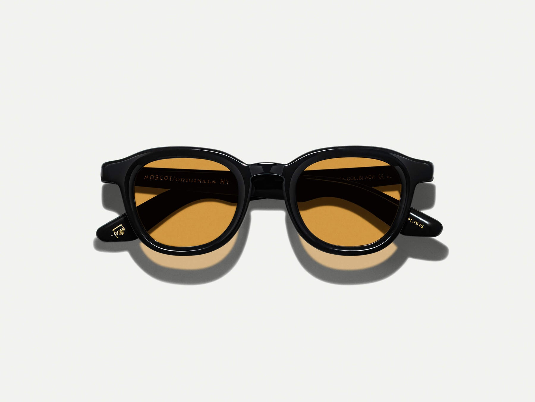 The DAHVEN Black with Amber Tinted Lenses