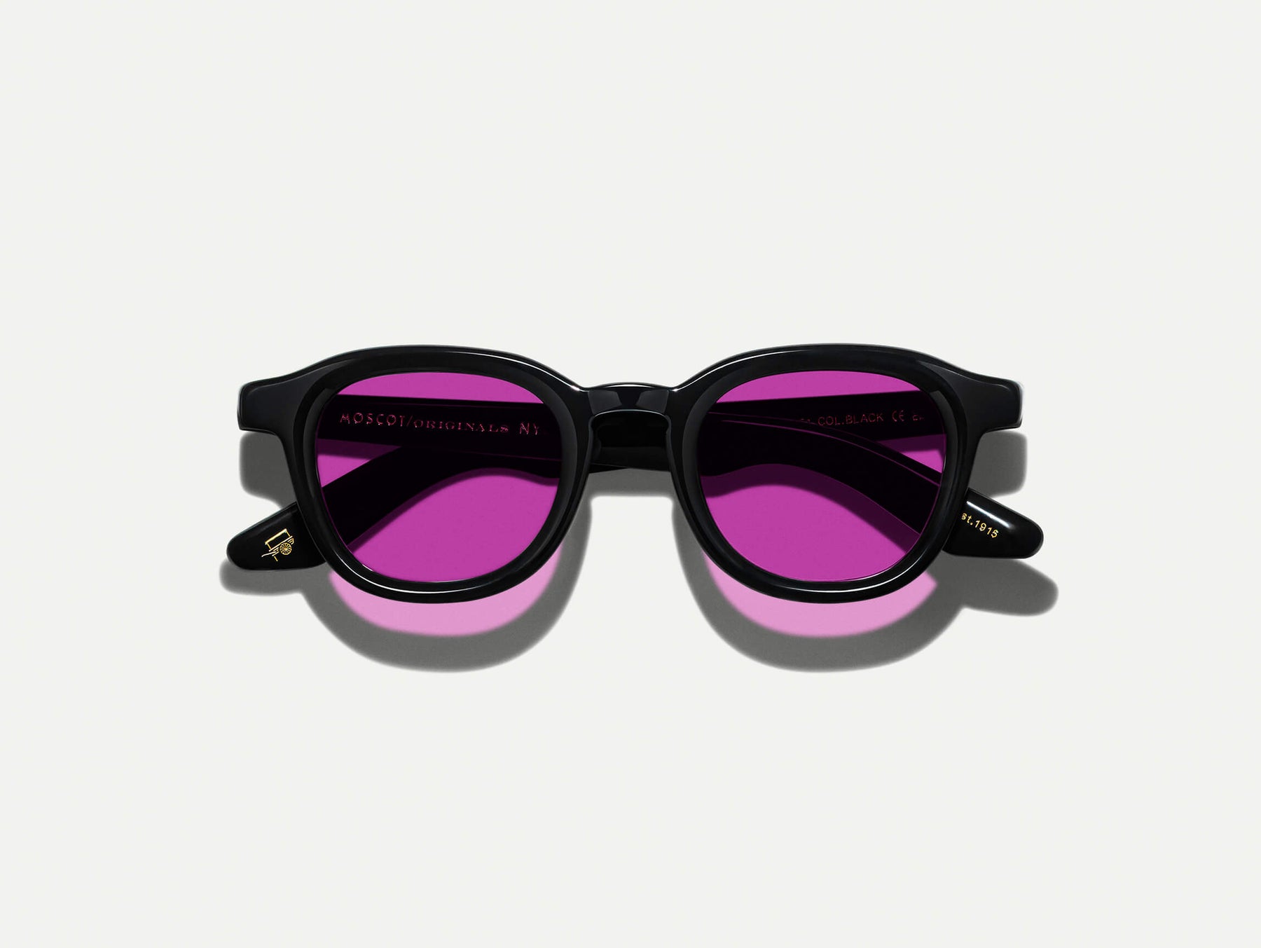 The DAHVEN Black with Purple Nurple Tinted Lenses