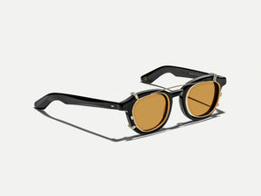 The DAHVEN CLIP in Gold with Amber Tinted Lenses