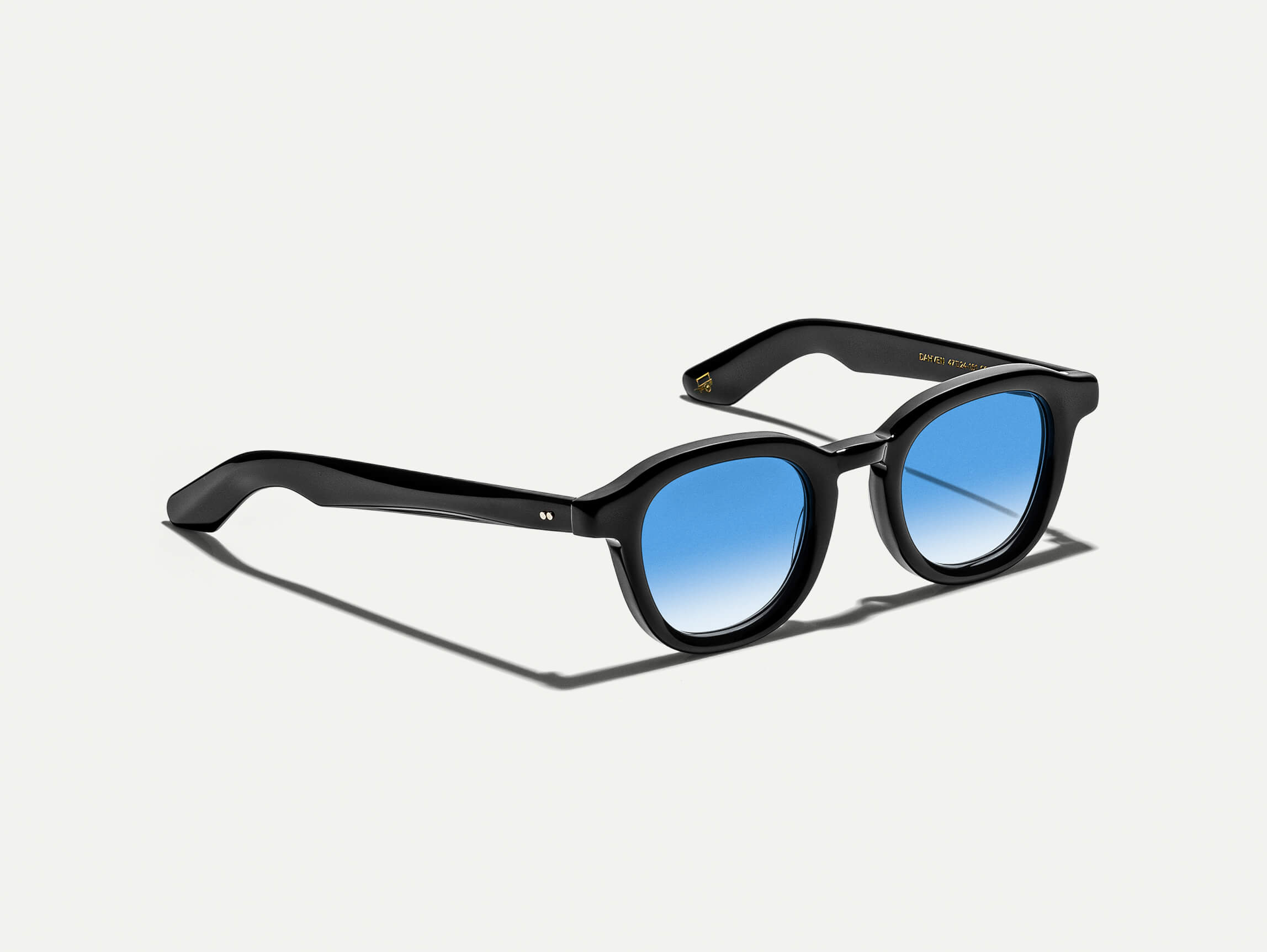 The DAHVEN Black with Broadway Blue Fade Tinted Lenses