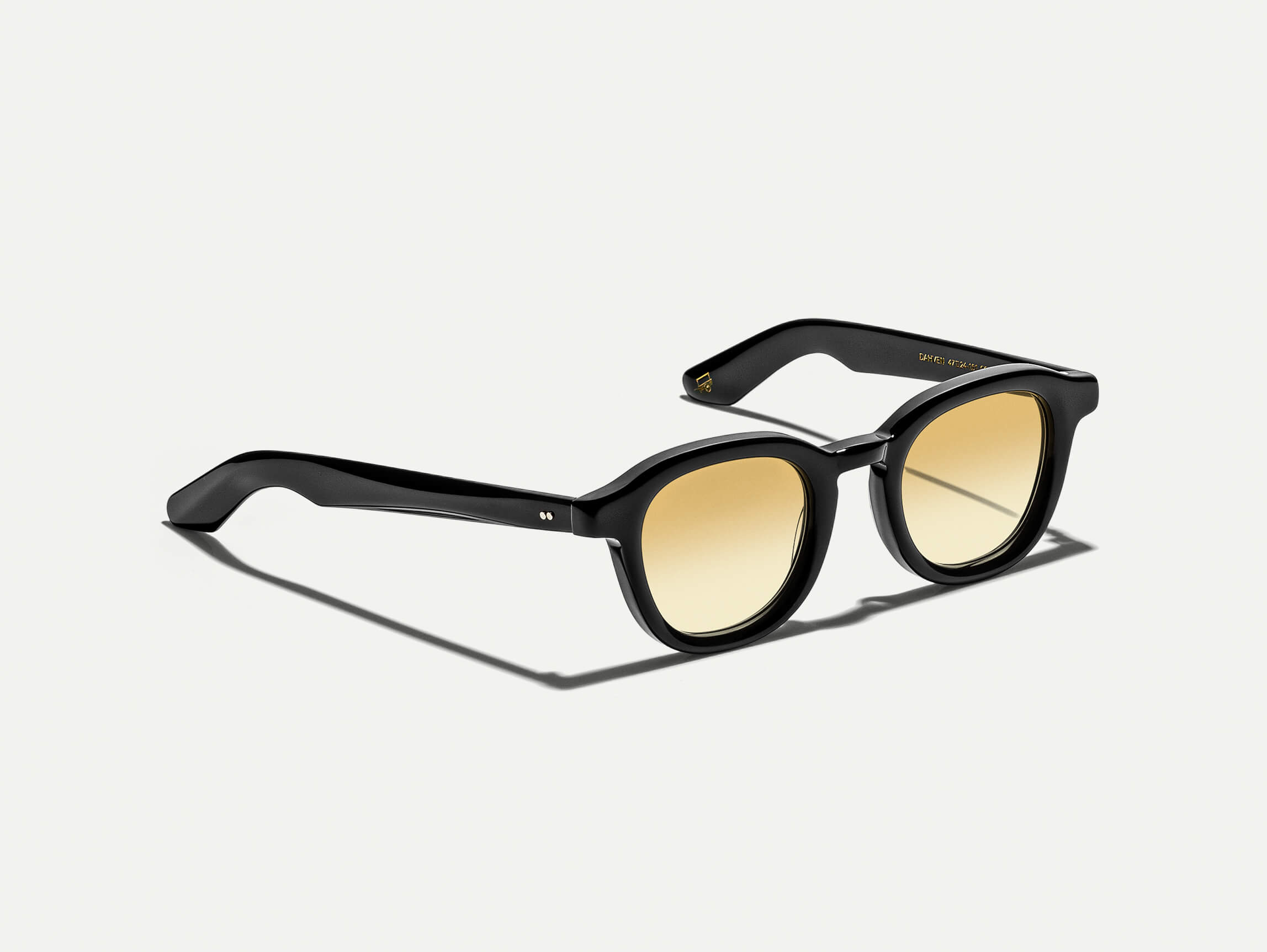 The DAHVEN Black with Chestnut Fade Tinted Lenses