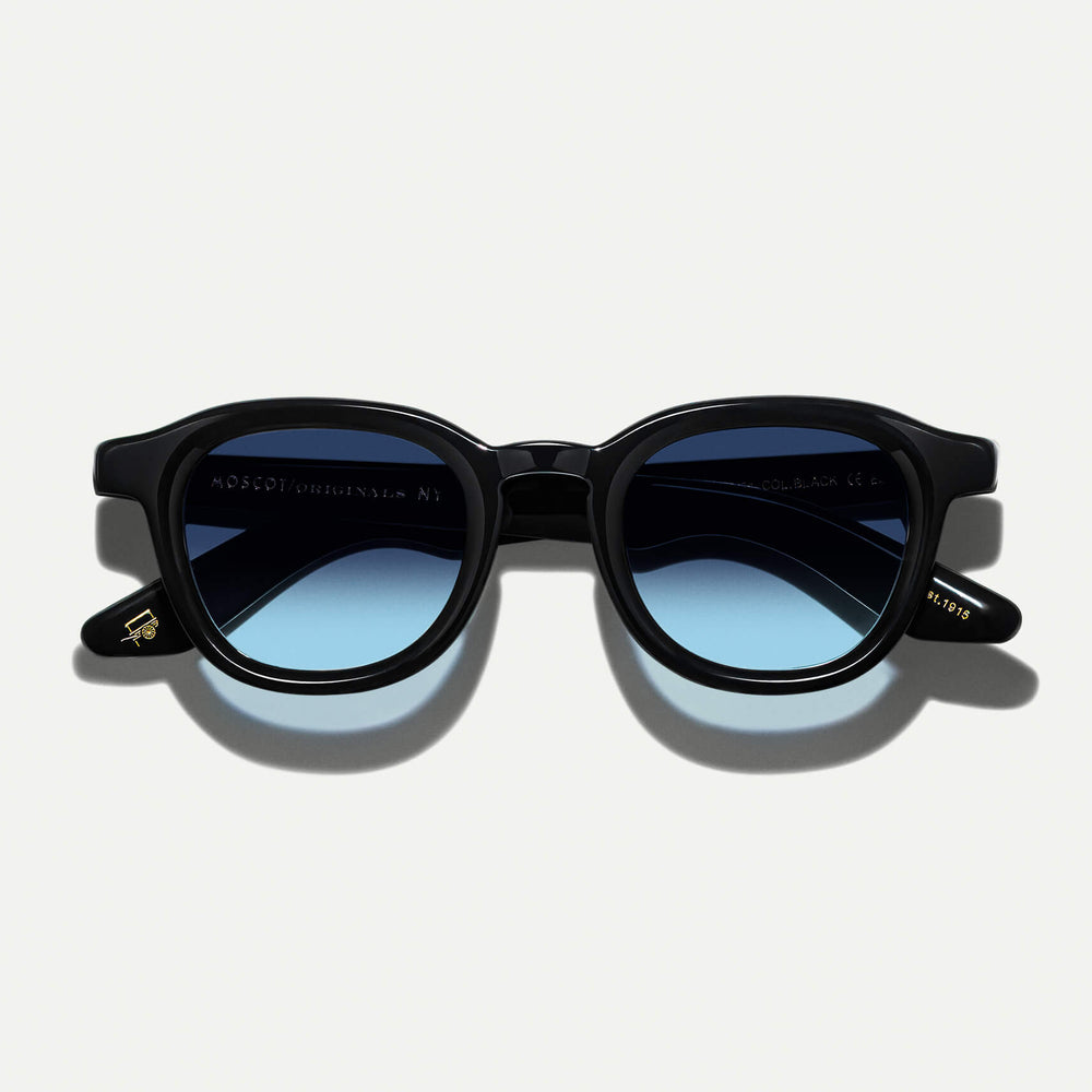 #color_denim blue | The DAHVEN Black with Denim Blue Tinted Lenses