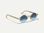 The DIBBIK SUN in Flesh with Denim Blue Tinted Lenses