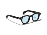 The DOLT in Black with Bel Air Blue Tinted Lenses