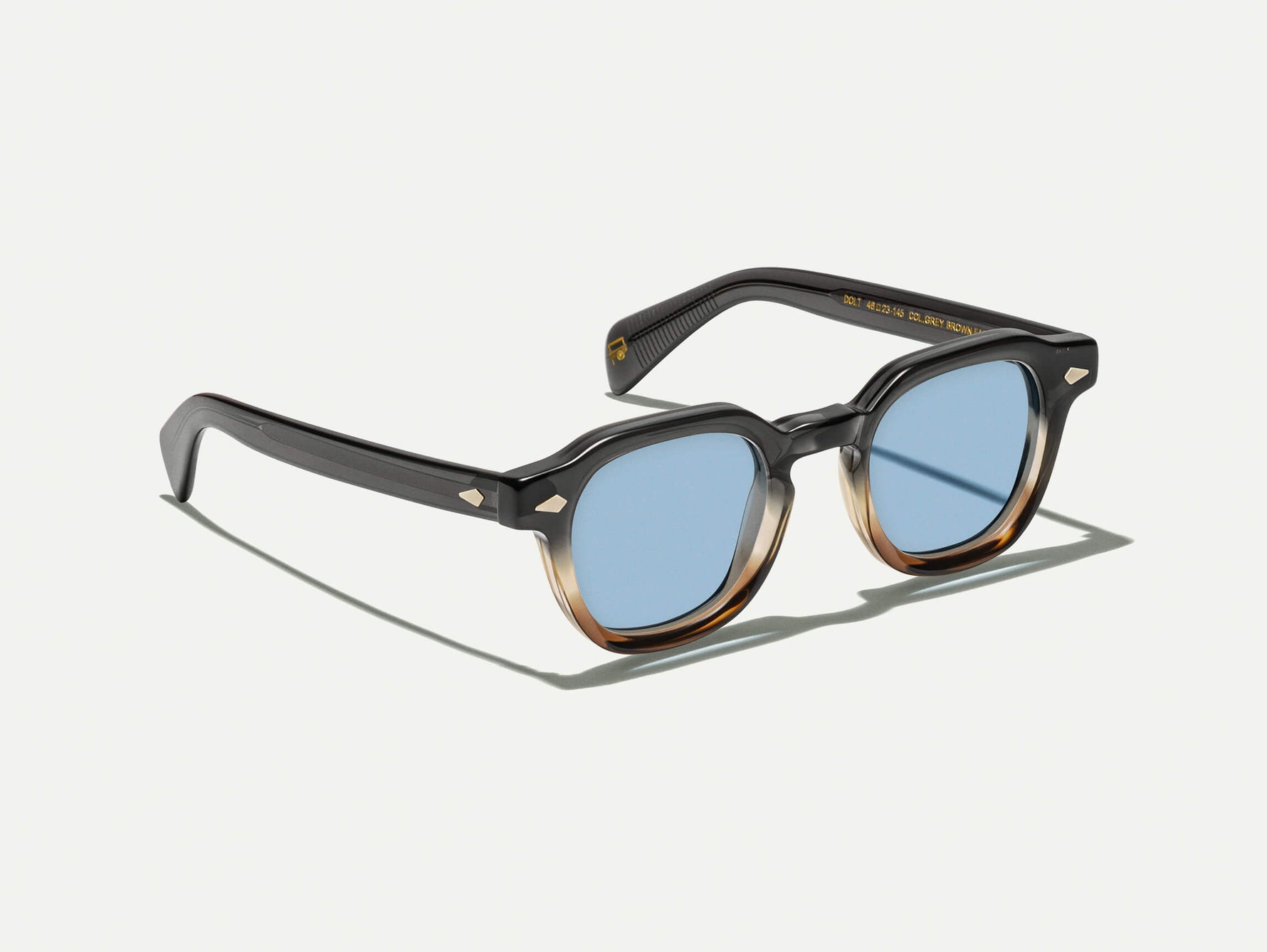 The DOLT in Grey-Brown Fade with BLUE+ Lenses