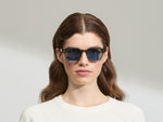 Model is wearing The DOLT in Khaki in size 49 with BLUE+ Lenses