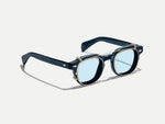 The DOLT CLIP in Gold with Bel Air Blue Tinted Lenses