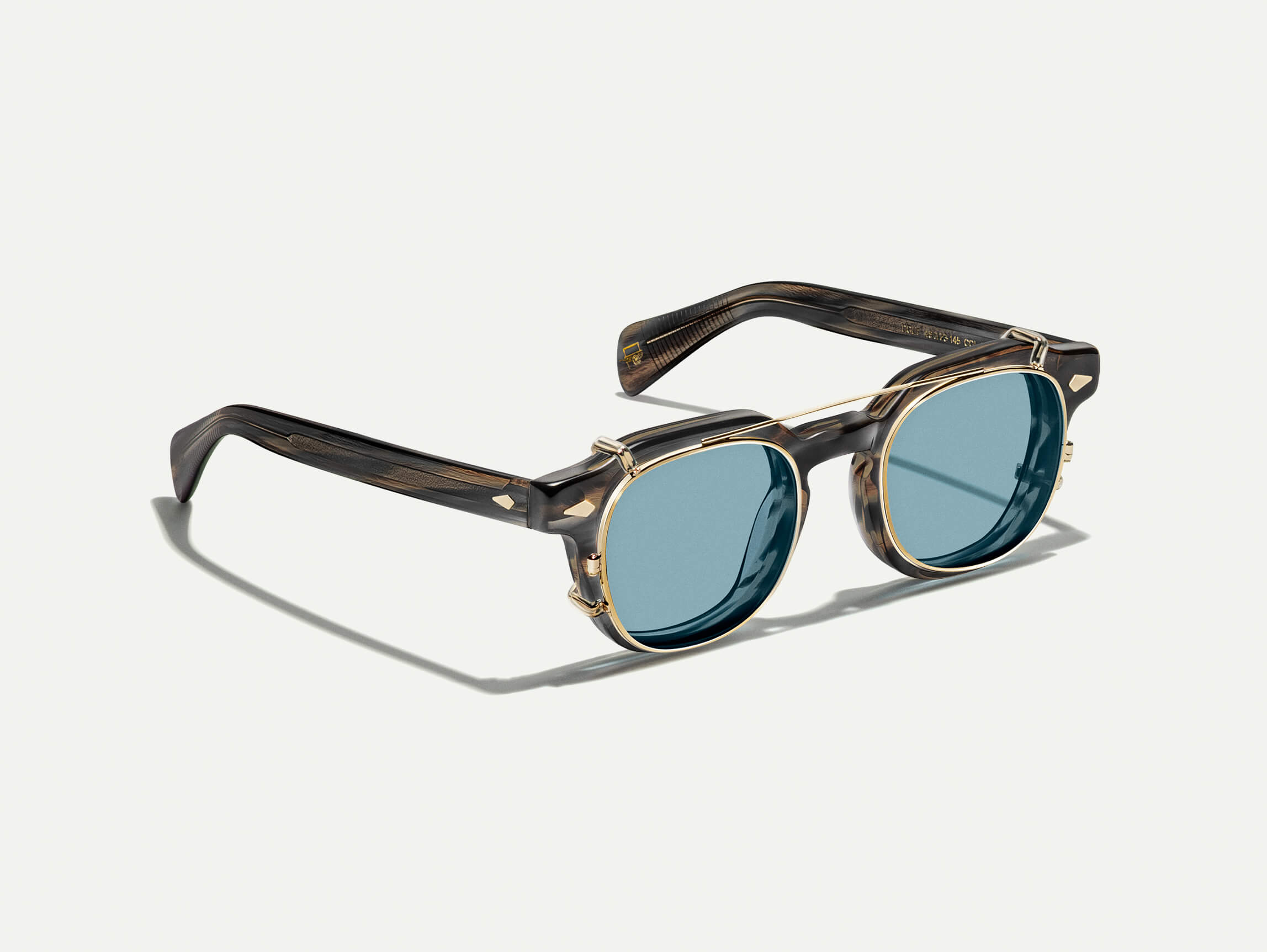 MOSCOT オリジナル クリア/ブラック サングラス　値下げ可 極美品】正規品 モスコット レムトッシュ 46 ブラック クリアレンズ