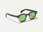 The DOLT in Grey-Brown Fade with GREEN+ Lenses