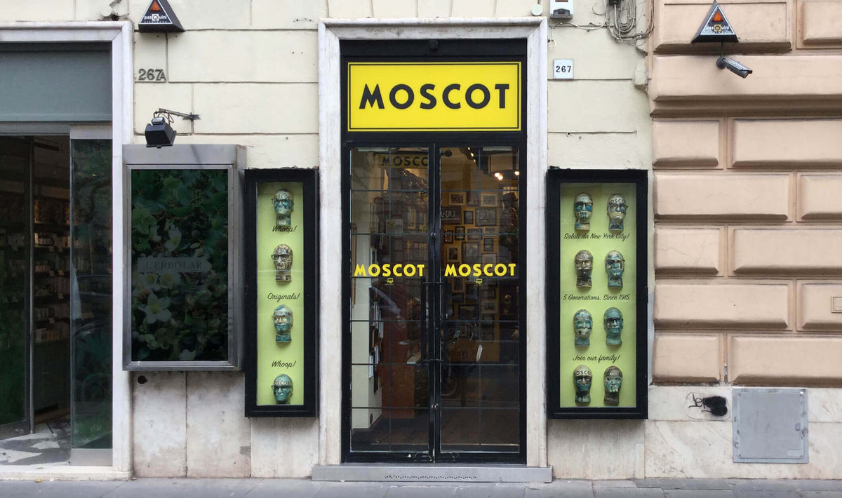 The MOSCOT Cola di Rienzo Shop exterior