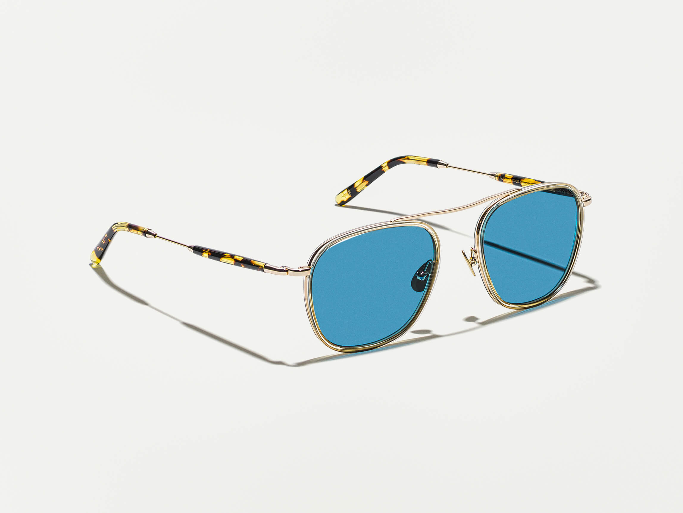 #color_citron/tortoise | The FANAGLE SUN in Citron/Tortoise with Celebrity Blue Tinted Lenses