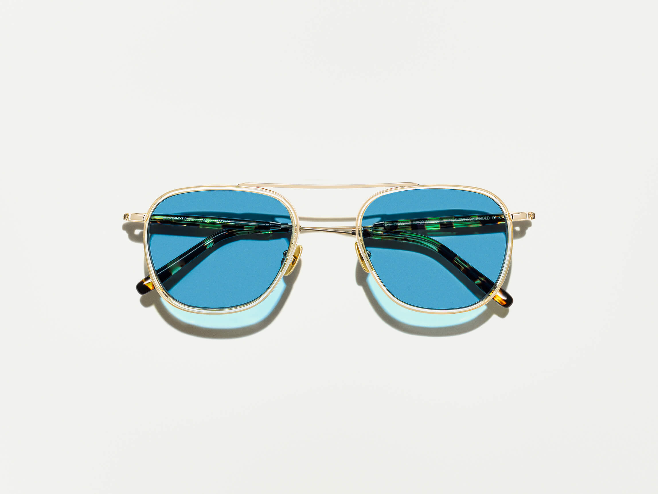 #color_citron/tortoise | The FANAGLE SUN in Citron/Tortoise with Celebrity Blue Tinted Lenses