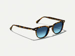 The FEVEL SUN in Tortoise with Denim Blue Tinted Lenses
