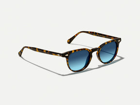 #color_tortoise | The FEVEL SUN in Tortoise with Denim Blue Tinted Lenses