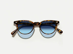 #color_tortoise | The FEVEL SUN in Tortoise with Denim Blue Tinted Lenses