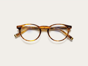 The FRANKIE in Vintage Tortoise with Blue Protect Lenses