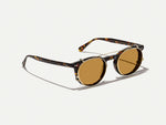 The FRANKIE CLIP  in Gold with Amber Tinted Lenses