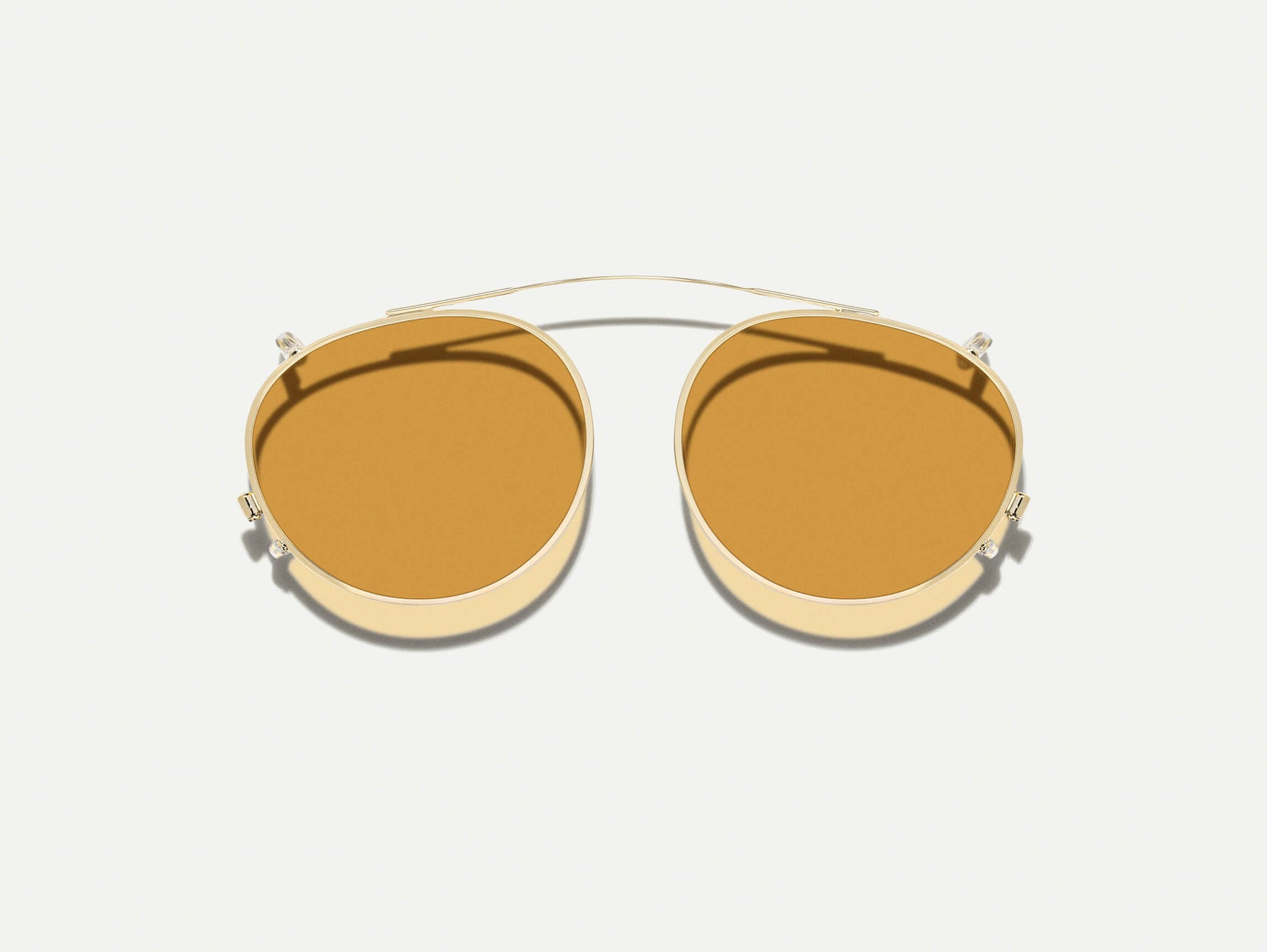 #color_amber | The FRANKIE CLIP  in Gold with Amber Tinted Lenses 