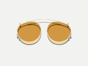 #color_amber | The FRANKIE CLIP  in Gold with Amber Tinted Lenses 