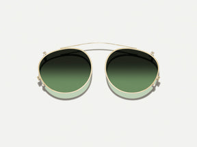 #color_forest wood | The FRANKIE CLIP  in Gold with Forest Wood Tinted Lenses 