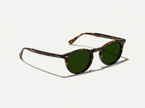 #color_tortoise | The FRANKIE SUN in Tortoise with Ever Green Tinted Lenses