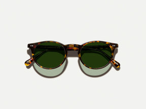 #color_tortoise | The FRANKIE SUN in Tortoise with Ever Green Tinted Lenses