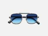 #color_silver/navy | The GAFILTA SUN in Silver/Navy with Denim Blue Tinted Lenses