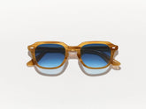 #color_blonde | The GATKES SUN in Blonde with Denim Blue Tinted Lenses