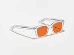 The GROBER Crystal with Woodstock Orange Tinted Lenses