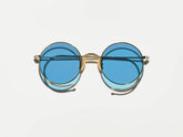 #color_antique gold | The HAMISH in Antique Gold with Celebrity Blue Tinted Lenses