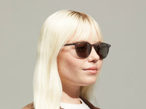 Model is wearing The JARED SUN in size 50 in Grey with G-15 Tinted Lenses