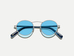The KANAKA SUN in Silver/Ink with Celebrity Blue Tinted Lenses