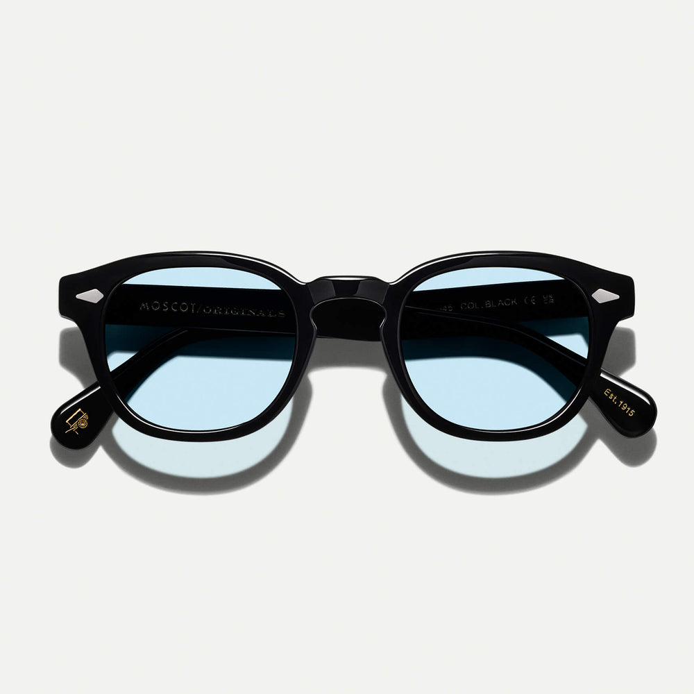 #color_bel air blue | The LEMTOSH Black with Bel Air Blue Tinted Lenses