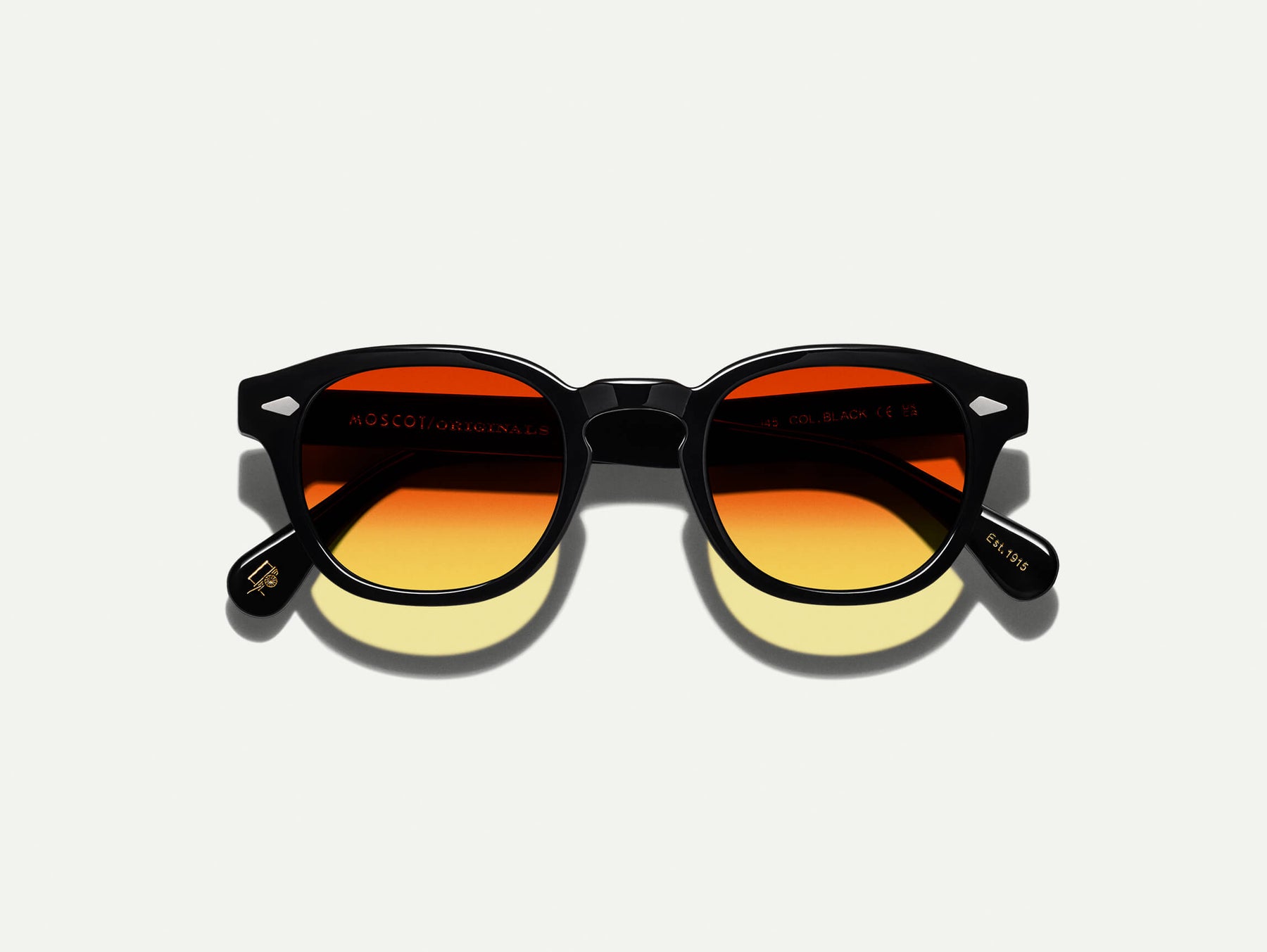 The LEMTOSH Black with Candy Corn Tinted Lenses