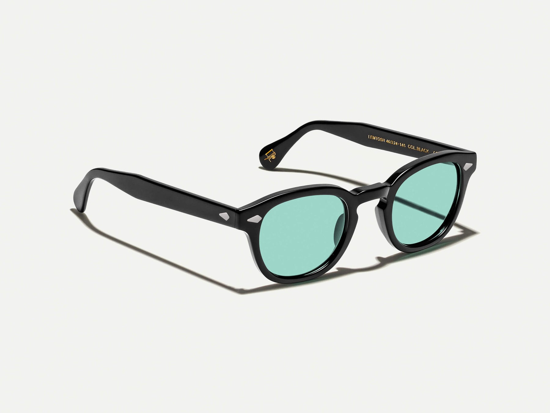 The LEMTOSH Black with Turquoise Tinted Lenses