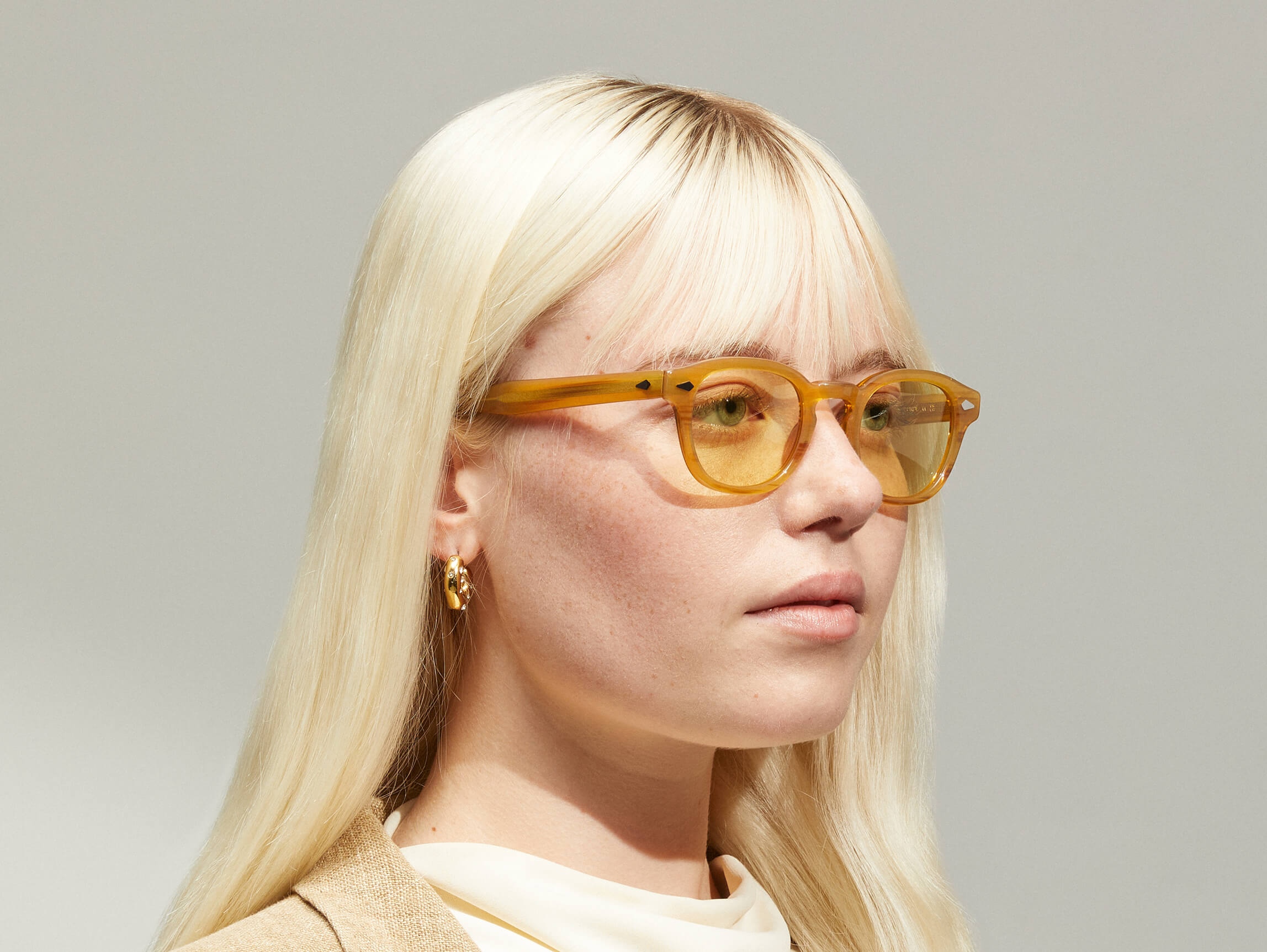 LEMTOSH in Blonde | Tinted Glasses | MOSCOT